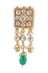 Shop_Moh-Maya by Disha Khatri_Kundan Choker Necklace Jewellery Set_Online_at_Aza_Fashions