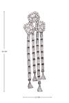 Buy_Nepra By Neha Goel_Silver Plated Stones Crystal Geometric Danglers_Online_at_Aza_Fashions