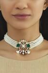 Buy Nepra By Neha Goel Gold Plated Kundan Bead Choker at Aza Fashions Buy_Nepra By Neha Goel_Gold Plated Kundan Bead Choker_at_Aza_Fashions