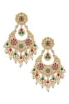 Buy_Moh-Maya By Disha Khatri_Gold Plated Beads, Stones Maangtikka Set _at_Aza_Fashions