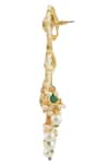 Shop_Moh-Maya By Disha Khatri_Gold Plated Beads, Stones Maangtikka Set _Online_at_Aza_Fashions