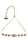 Buy_Moh-Maya by Disha Khatri_Stone Necklace Jewellery Set_Online_at_Aza_Fashions