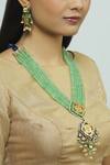 Buy_Joules By Radhika_Gold Plated Beads Necklace Set_at_Aza_Fashions
