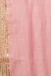 Nini Mishra_Pink Cotton Silk Stole_Online_at_Aza_Fashions