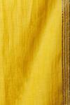 Nini Mishra_Yellow Cotton Silk Stole_Online_at_Aza_Fashions