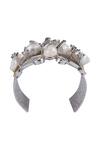 Buy_Rohita_Silver Plated Bead Crystal Bracelet_Online_at_Aza_Fashions