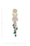 Buy_Moh-Maya by Disha Khatri_Gold Plated Beads, Crystals Kundan Long Earrings _Online_at_Aza_Fashions