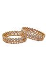 Buy_Moh-Maya By Disha Khatri_Gold Plated Stones Embellished Bangles Set Of 4 _Online_at_Aza_Fashions