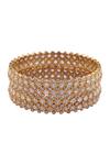 Buy_Moh-Maya By Disha Khatri_Gold Plated Crystals Bangles Set Of 2_Online_at_Aza_Fashions