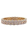 Buy_Moh-Maya by Disha Khatri_Gold Plated Crystal Bangles Set Of 4 _Online_at_Aza_Fashions