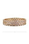 Buy_Moh-Maya by Disha Khatri_Gold Plated Crystal Bangles Set Of 4 _Online_at_Aza_Fashions