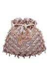Shop_Moh-Maya By Disha Khatri_Gold Sequin Embellished Potli Bag_at_Aza_Fashions