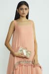 Buy_Moh-Maya By Disha Khatri_Beige Crystal Embellished Clutch_Online_at_Aza_Fashions