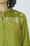 Buy Jajobaa Green Banarasi Silk Draped Dress Online at Aza Fashions Buy_Jajobaa_Green Banarasi Silk Draped Dress_Online_at_Aza_Fashions