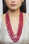 Buy_Moh-Maya By Disha Khatri_Gold Plated Stone Layered Necklace_at_Aza_Fashions