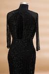 Buy_Sharnita Nandwana_Black Embellished Gown_Online_at_Aza_Fashions