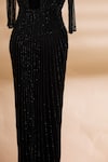 Shop_Sharnita Nandwana_Black Embellished Gown_Online_at_Aza_Fashions