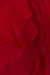 Shop_Shriya Som_Red Chiffon Layered Mini Skirt_Online_at_Aza_Fashions