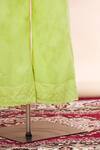 Prama By Pratima Pandey_Green Round Embroidered Kurta And Palazzo Set  _at_Aza_Fashions