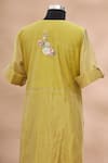 Buy_Prama By Pratima Pandey_Yellow Round Embroidered Kurta And Palazzo Set  _Online_at_Aza_Fashions