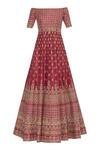 Buy_Vandana Sethi_Red Embroidered Anarkali With Dupatta _Online_at_Aza_Fashions