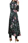 Shop_Swati Vijaivargie_Black Round Floral Print Kurta _at_Aza_Fashions