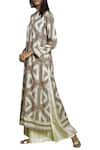 Buy_Swati Vijaivargie_Off White Round Embroidered Long Kurta  _Online_at_Aza_Fashions