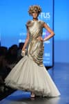 Buy_Nitin Bal Chauhan_Grey Round Embellished Mermaid Gown _at_Aza_Fashions