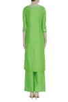 Shop_Preeti S Kapoor_Green Round Embroidered Kurta Palazzo Set _at_Aza_Fashions