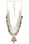 Buy PRERTO Multi Color Kundan And Bead Necklace at Aza Fashions Buy_PRERTO_Multi Color Kundan And Bead Necklace _at_Aza_Fashions
