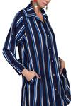 Shop_Kommal Sood_Blue Shirt Style Striped Tunic_Online_at_Aza_Fashions
