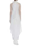 Shop_Deme by Gabriella_White Satin Halter Asymmetric Dress _at_Aza_Fashions