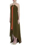 Buy_Deme By Gabriella_Green Halter Gown _Online_at_Aza_Fashions