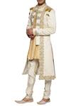 Buy_Paresh Lamba Signatures_Off White Victorian Style Sherwani With Kurta And Pants_Online_at_Aza_Fashions