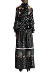 Shop_Sahil Kochhar_Black Embroidered Maxi Dress  _at_Aza_Fashions