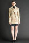 Buy_Sahil Kochhar_Beige Printed Corduroy Jacket _Online_at_Aza_Fashions