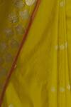 Akaaro_Yellow Silk Woven Saree  _at_Aza_Fashions