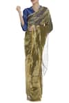 Buy_Akaaro_Gold Silk Saree  _at_Aza_Fashions