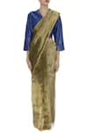 Buy_Akaaro_Gold Silk Saree  _Online_at_Aza_Fashions