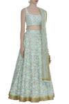 Avnni Kapur Blue Sequin Embroidered Lehenga Set Online at Aza Fashions Avnni Kapur_Blue Sequin Embroidered Lehenga Set_Online_at_Aza_Fashions