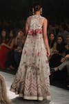 Shop_Rahul Mishra_White Organza Hand Embroidered Lehenga_at_Aza_Fashions