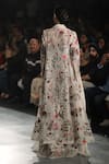 Shop_Rahul Mishra_Off White Dareecha Hand Embroidered Maxi Dress_at_Aza_Fashions