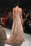 Shop_Rahul Mishra_Pink Cut Work Embroidered Gown_at_Aza_Fashions