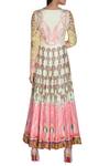 Shop_Nautanky_Yellow Printed Long Anarkali Kurta  _at_Aza_Fashions