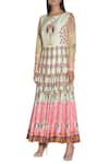 Buy_Nautanky_Yellow Printed Long Anarkali Kurta  _Online_at_Aza_Fashions