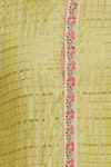 Kunal Anil Tanna_White Chanderi Embroidery Sequin Checkered Kurta With Pants  _at_Aza_Fashions