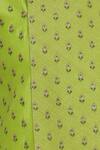 Kunal Anil Tanna_Green Spun Silk Embroidery Buti Bundi And Kurta Set  _at_Aza_Fashions
