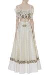 Shop_Rajat K Tangri_White Ruffle Embroidered Blouse With Lehenga_at_Aza_Fashions