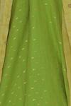 Label Anushree_Green Silk Embroidery Jacket And Lehenga Set  _at_Aza_Fashions