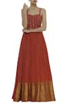 Buy_Label Anushree_Red Printed Maxi Dress  _at_Aza_Fashions